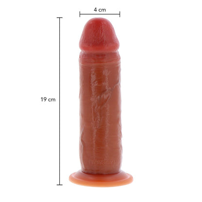 shop toyjoy get real silicone foreskin dong 7 5 inch