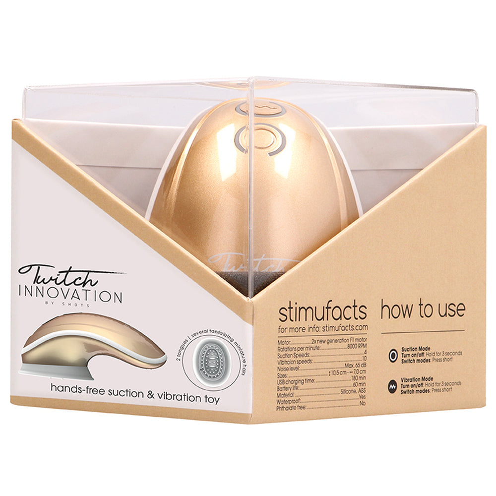 shop twitch gold hands free suction and vibration toy