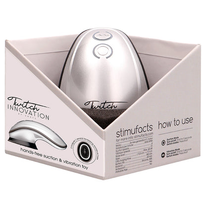 shop twitch silver hands free suction and vibration toy