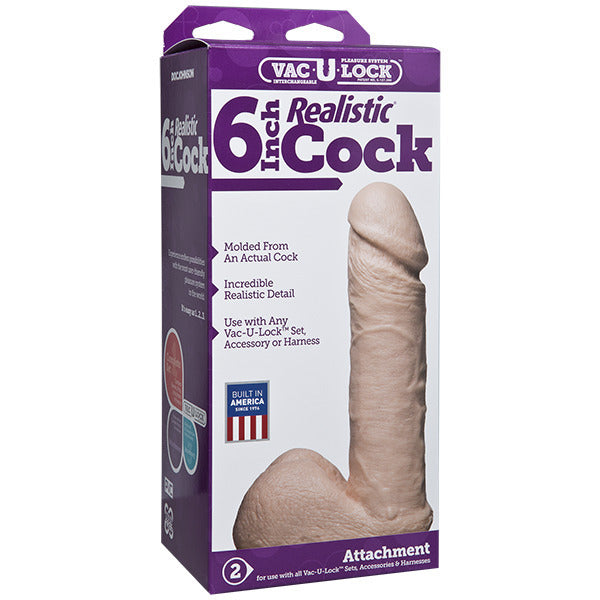 shop vaculock 6 inch realistic dildo attachment