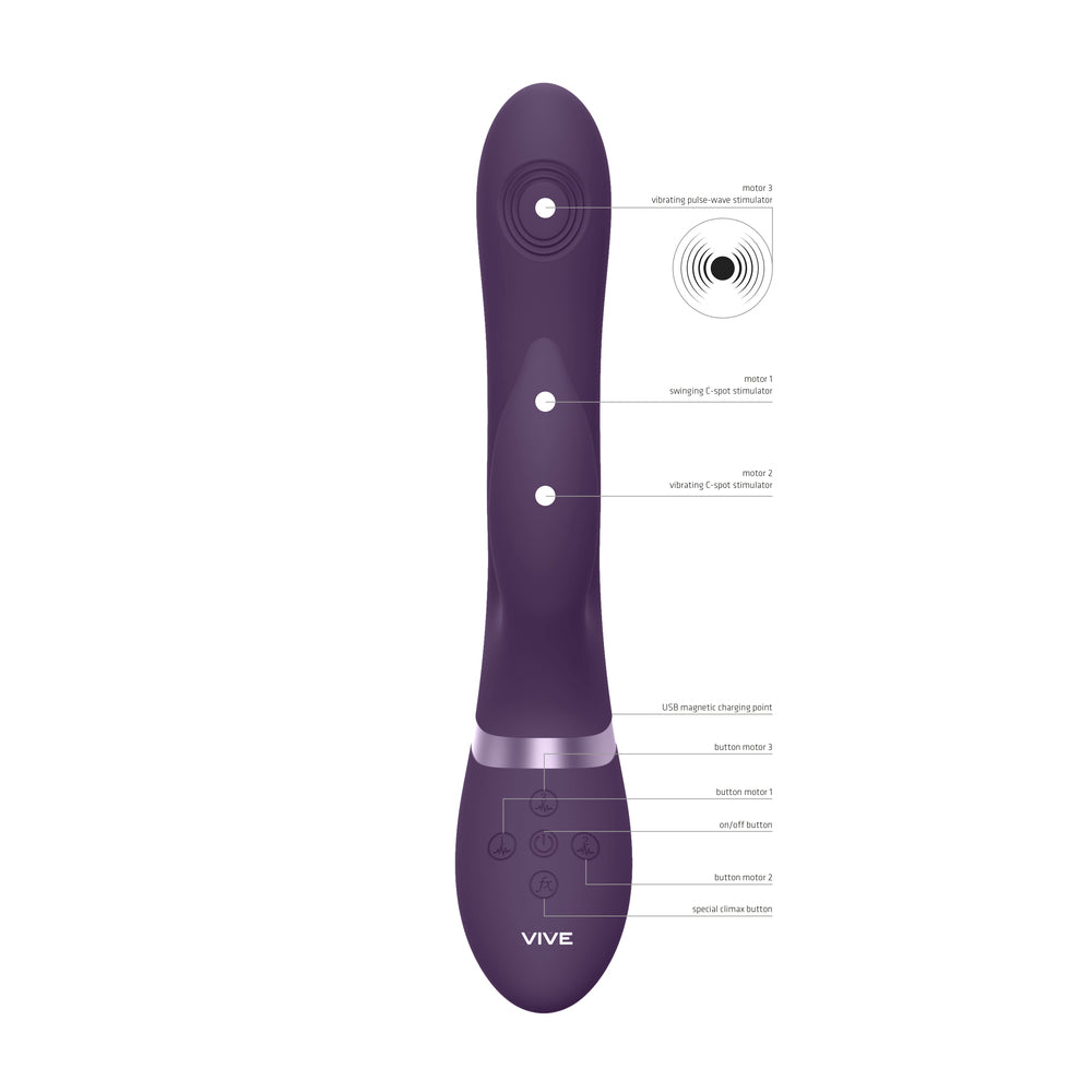 shop vive aimi pulse wave and vibrate g spot vibrator purple