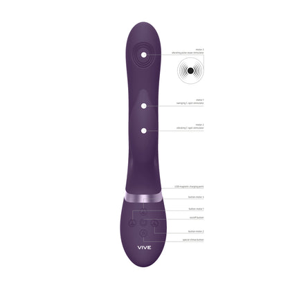 shop vive aimi pulse wave and vibrate g spot vibrator purple