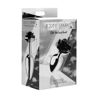shop xr booty sparks black rose anal plug smalls