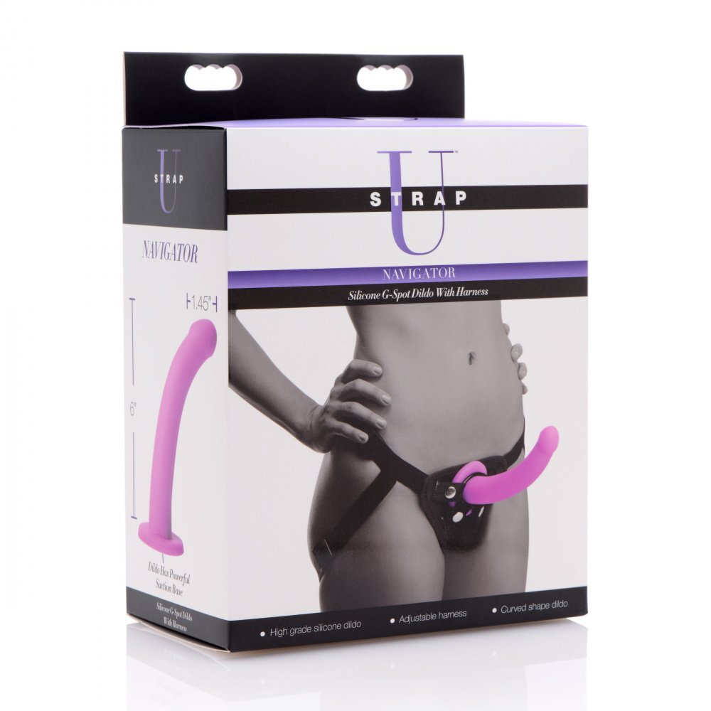 shop xr navigator u strap on gspot dildo and harness