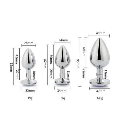 toosh-metal-butt-plug-silver-set-of-3-clear-stone