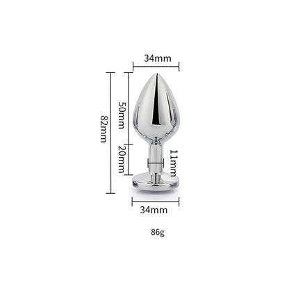 toosh-silver-metal-butt-plug-medium-clear-stone