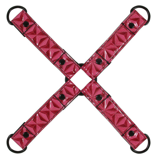sinful bondage hogtie pink
