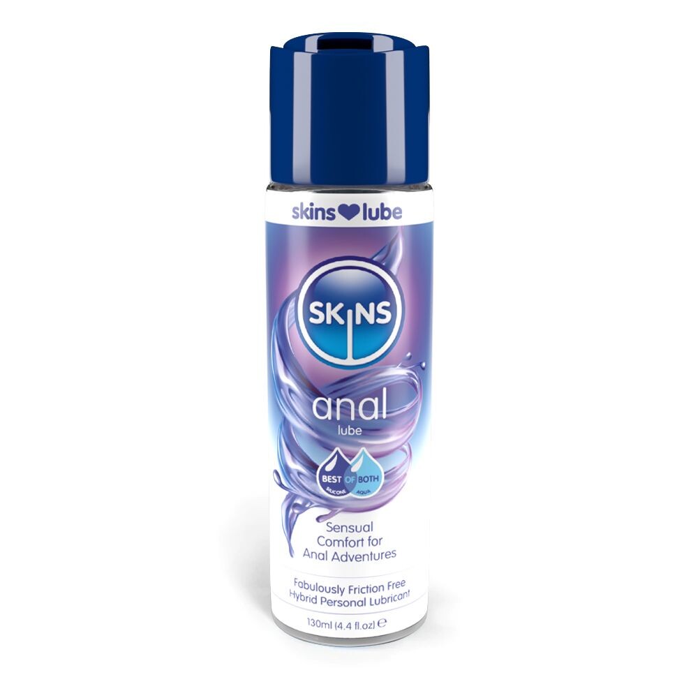 skins anal hybrid silicone and waterbased lubricant 130ml