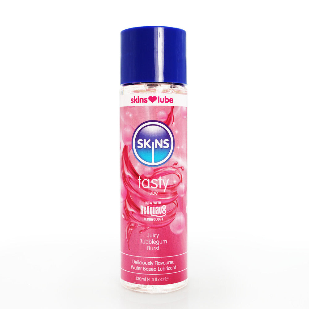 skins juicy bubblegum blast waterbased lubricant 130ml
