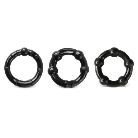 Stay Hard Beaded Cock Rings