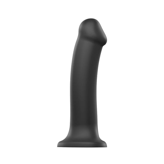 strap on me silicone dual density bendable dildo xlarge black