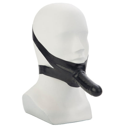the accommodator face strap on dildo black