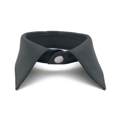 the red leather shirt collar