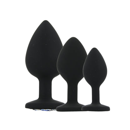 toosh-silicone-butt-plug-black-set-of-3-clear-stone