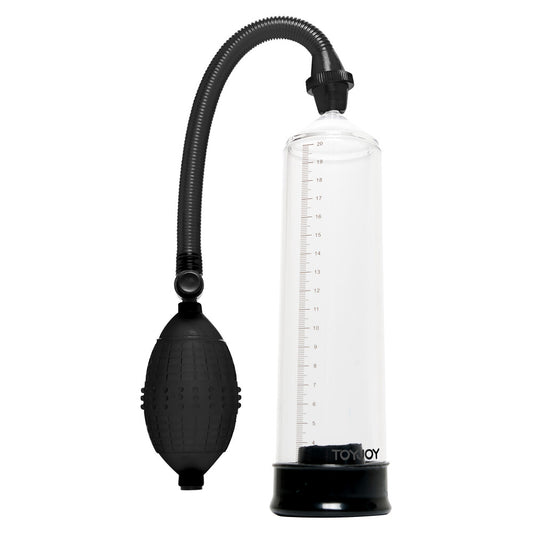 toyjoy rock hard black and clear penis power pump