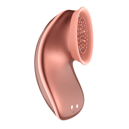 twitch rose gold hands free suction and vibration toy