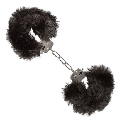 ultra fluffy furry cuffs black