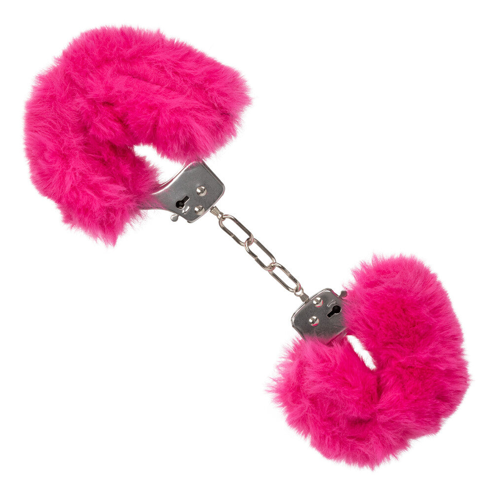ultra fluffy furry cuffs pink