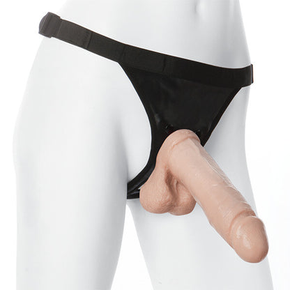 vaculock 8 inch realistic cock with ultra harness