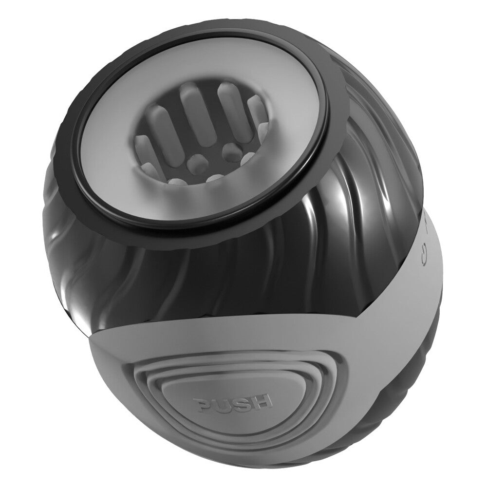 vibrating and squeezable donut masturbator