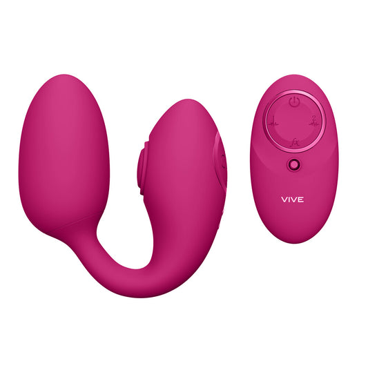 vive aika pulse wave and vibrating love egg pink