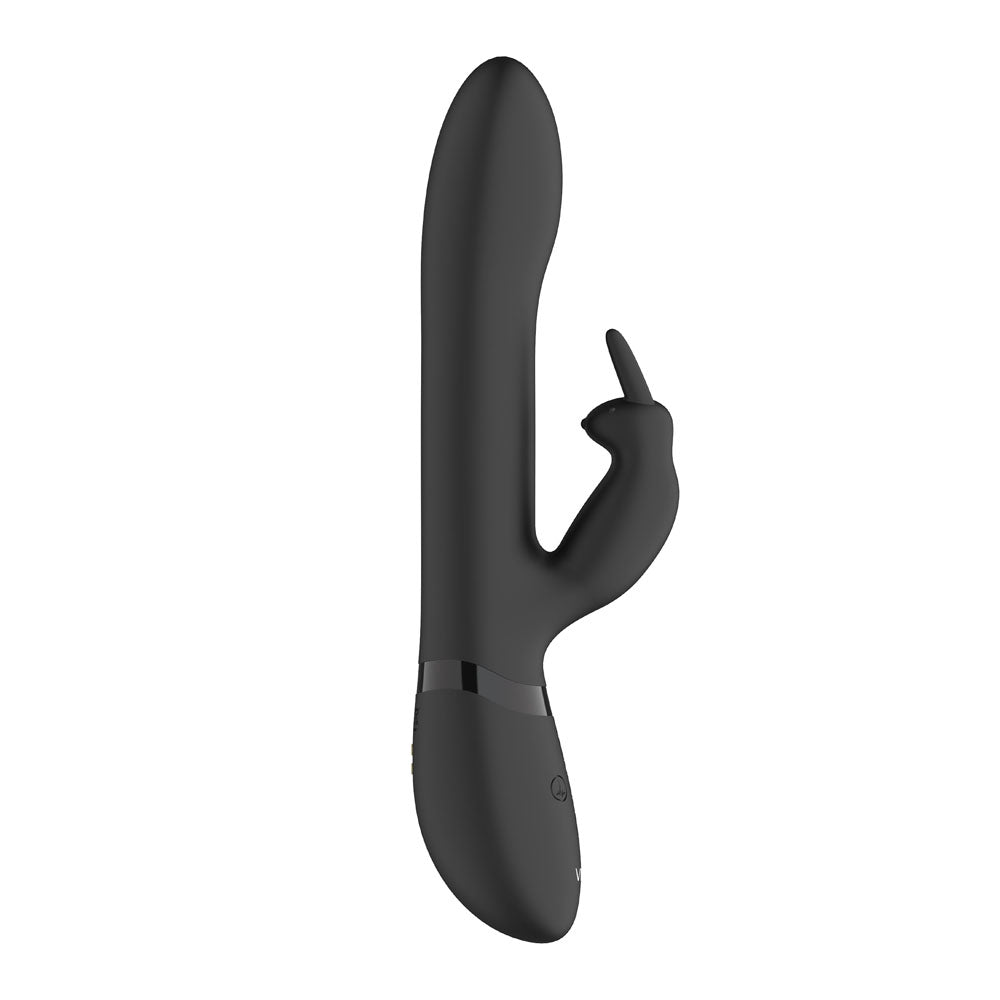 vive amoris black rabbit vibrator with stimulating beads