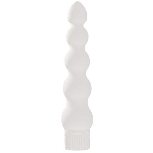 white nights 7 inch ribbed anal vibrator