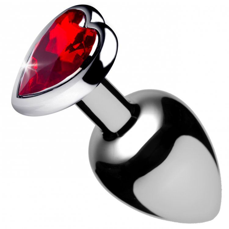 xr booty sparks red heart medium anal plug